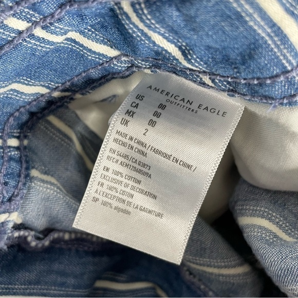 American Eagle Striped High Rise Shorts - Picture 5 of 5